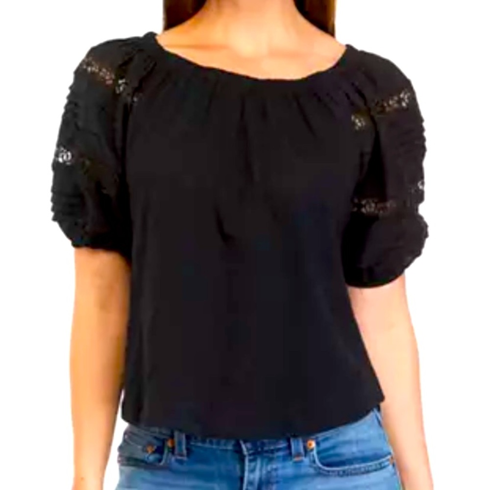 LOFT Puff Short Sleeve Blouse Size LP